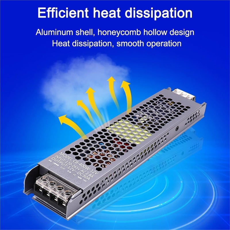 محرك إمداد طاقة LED فائق النحافة 150 واط محول تيار مستمر 24 فولت للإضاءة - Image 3